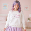 No Fluffs To Give cloud illustration Sweatshirt | Cute sarcastic slogan