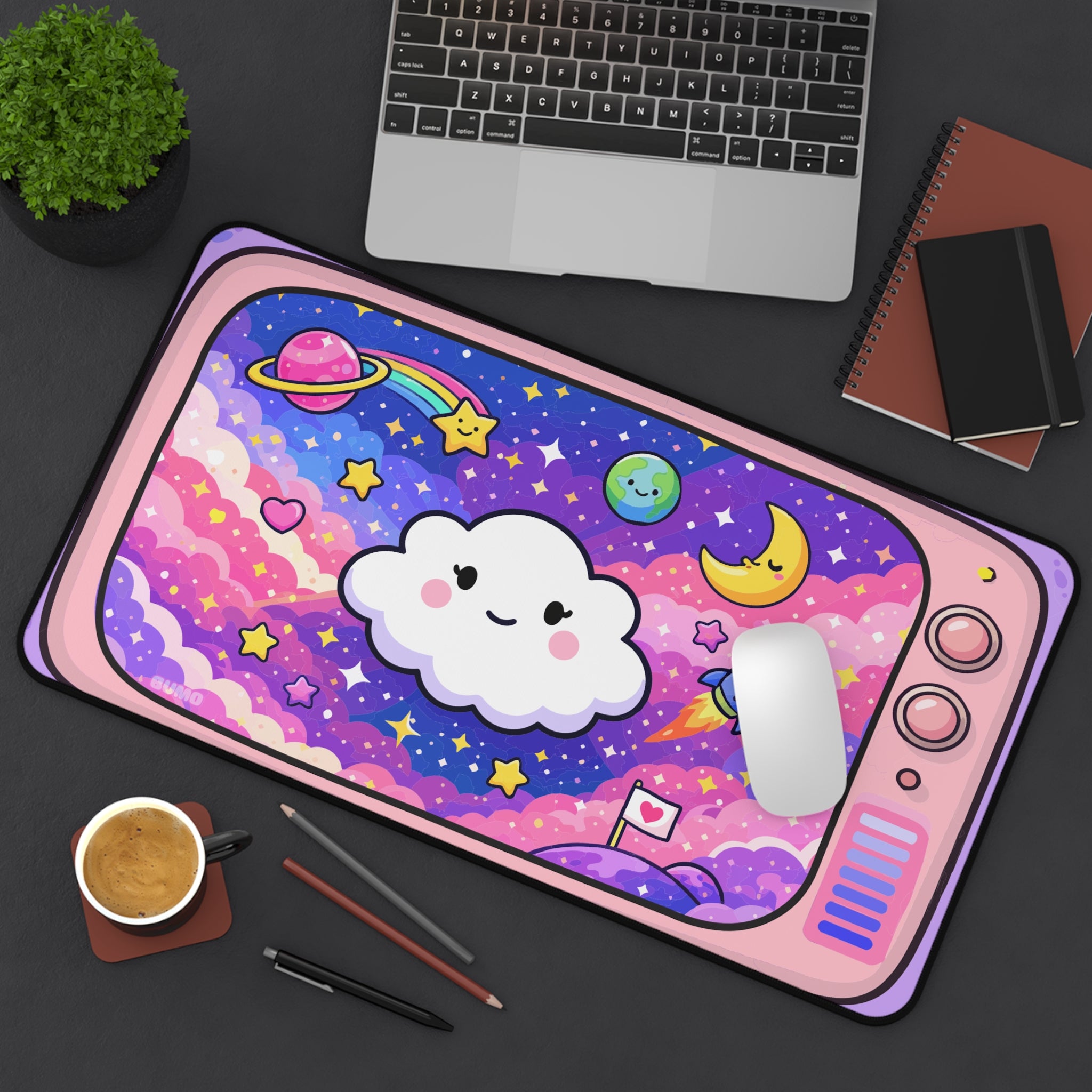 Piffi Cloud in Space Desk Mat